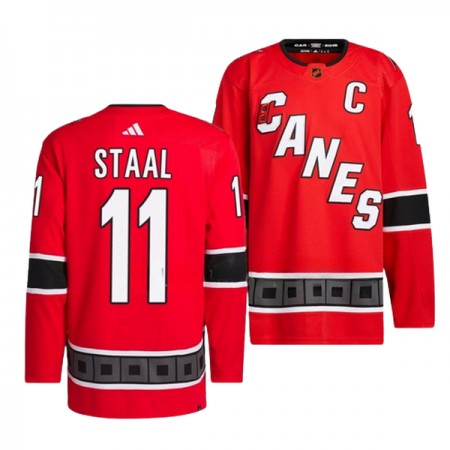 Carolina Hurricanes tröja Staal 11 Adidas Jordan 2022-23 Röd Reverse Retro 2.0 Authentic - NHL Tröjor Herr